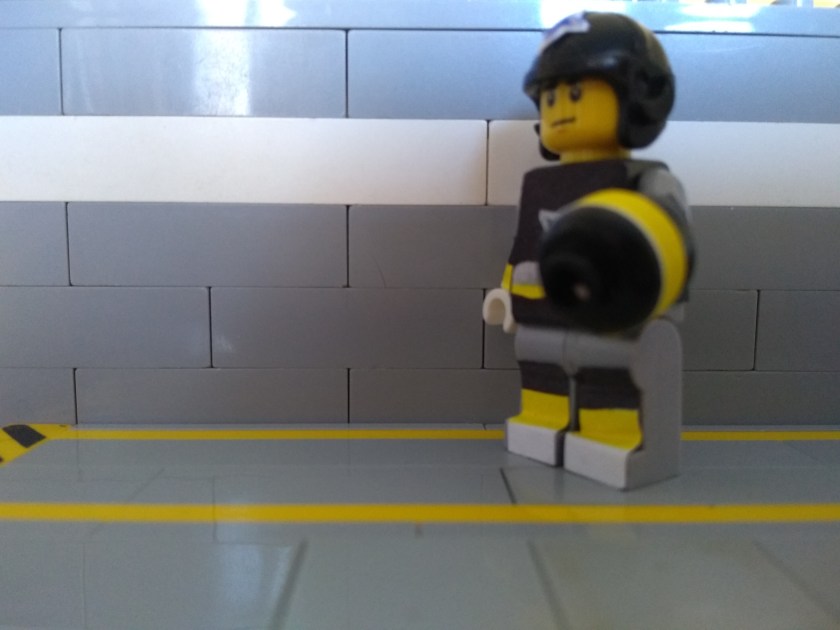 custom lego minifigure mega man bass