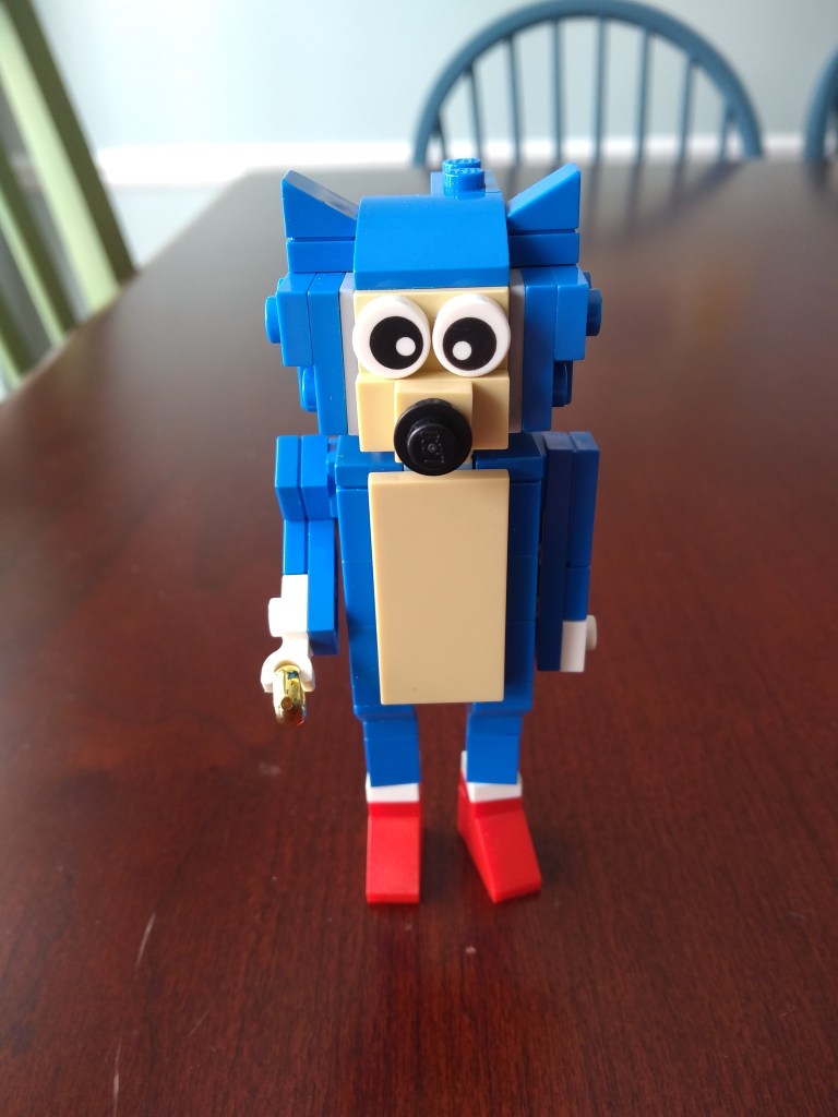 sonic the hedgehog made out of lego