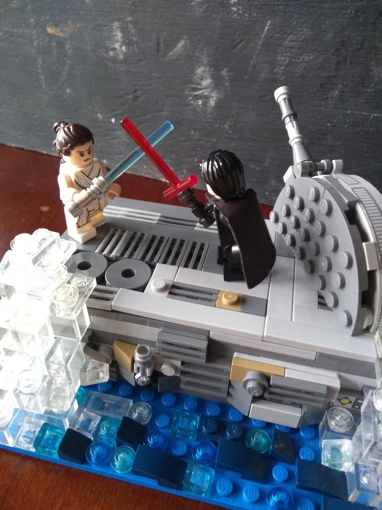 rise of skywalker battle rey kylo ren death star lego build