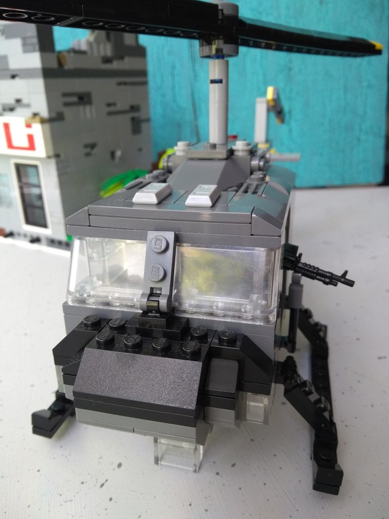 lego model of huey helicopter