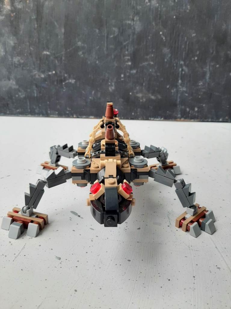 black tan and red lego model vah rudania