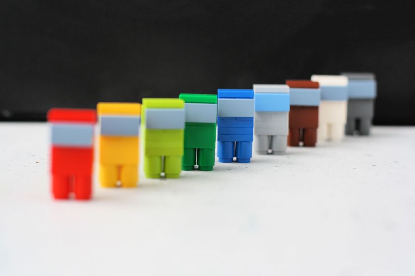 lego minifigure crewmates from among us