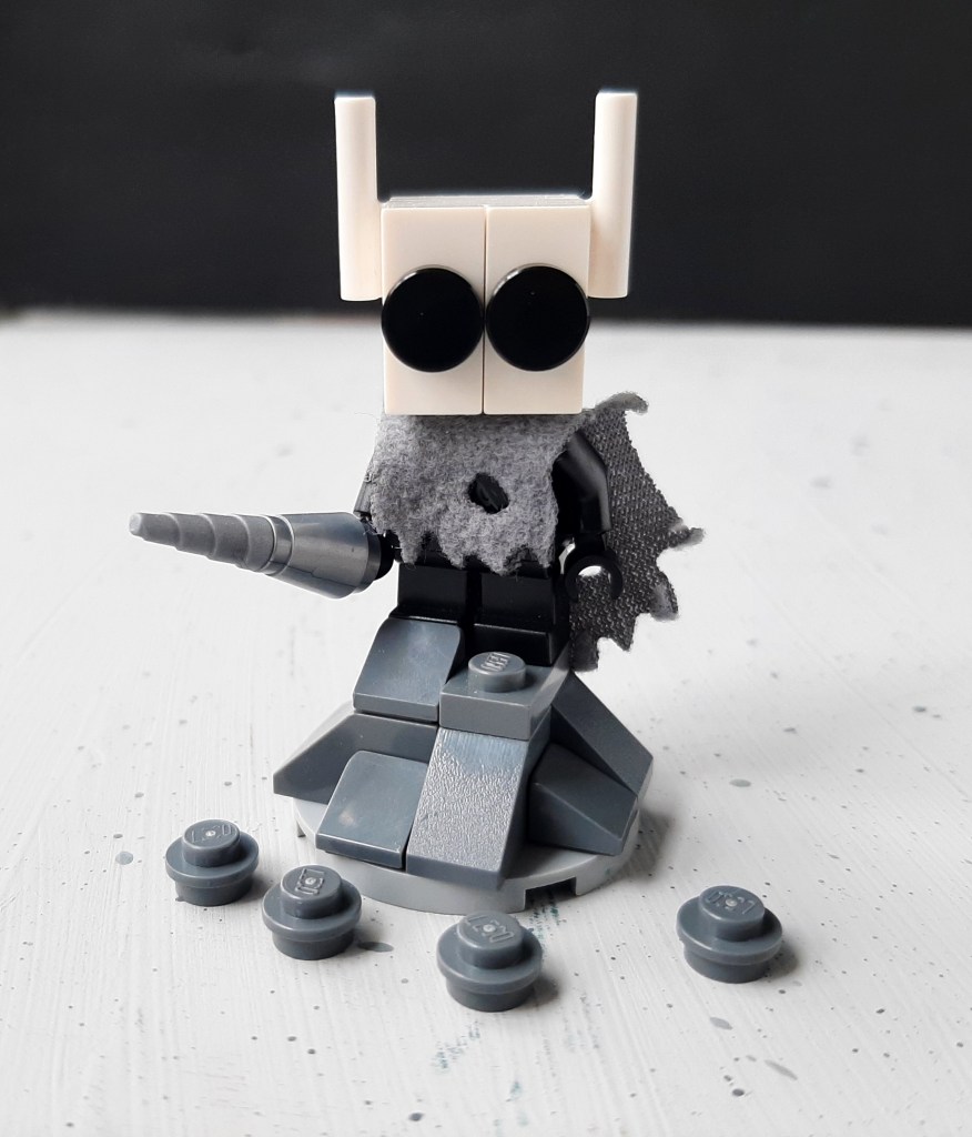 lego model of the knight from hollow knight